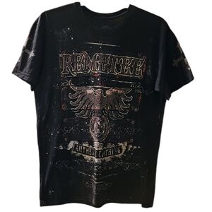 🦅Remetree Black Shortsleeve Roundneck Graphic Tee. Men's Size: XL.